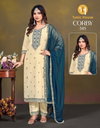 Corby 542 To 545 By Tunic House Shimmer Tissue Kurti With Bottom Dupatta Wholesale